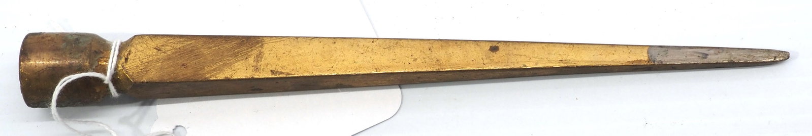1870's 4-sided bayonet lightning rod topper: 1870's 4-sided bayonet lightning rod topper with original gilding