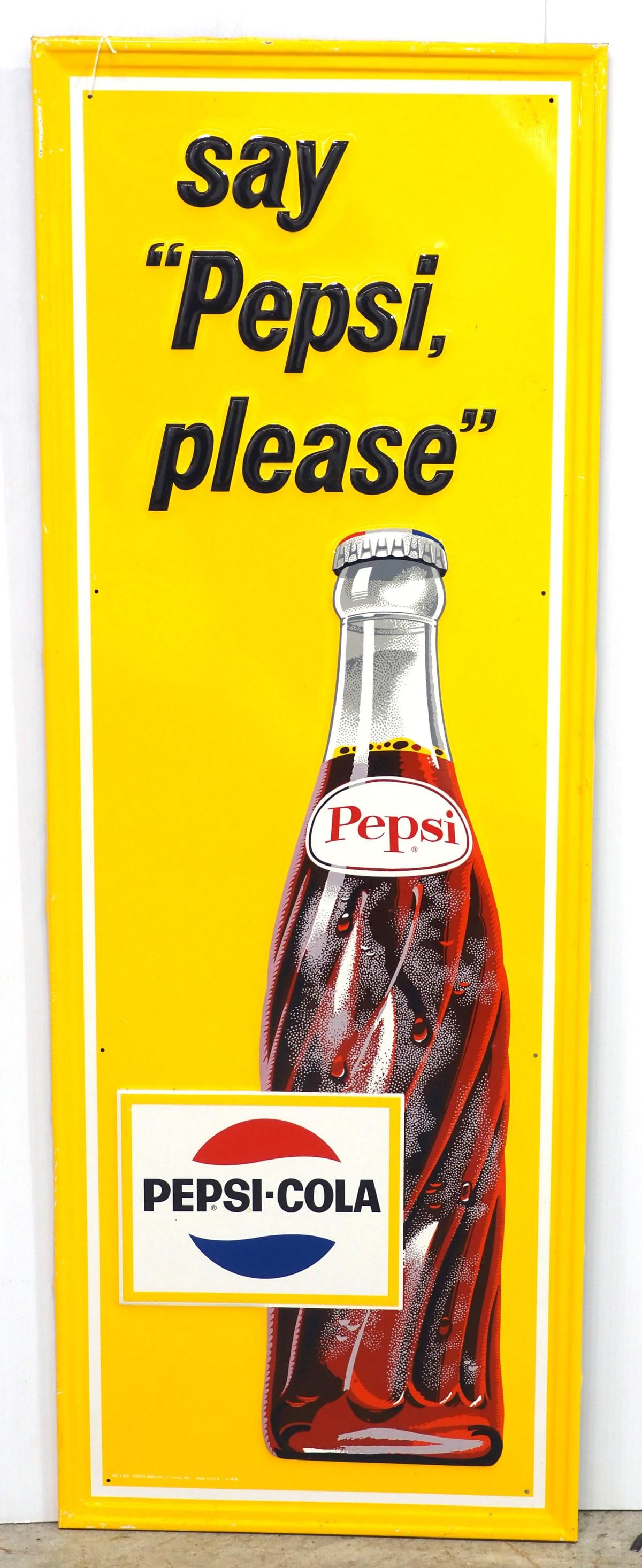 Say Pepsi Please sign (1 of 2)