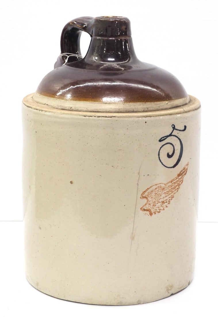 5-gallon Redwing crock jug, RARE! WOW! (1 of 5)