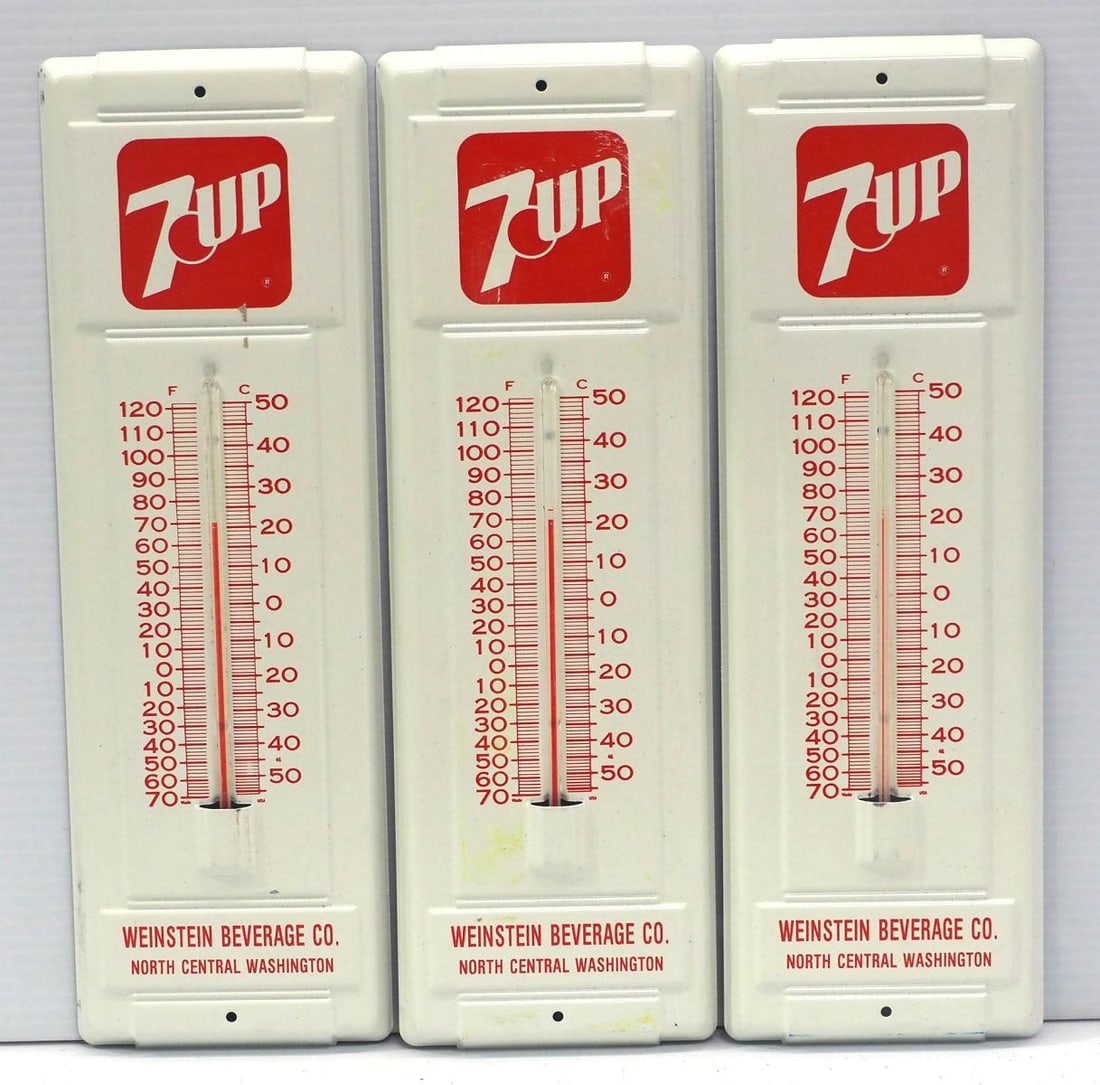 (3) 7-Up thermometers (1 of 2)
