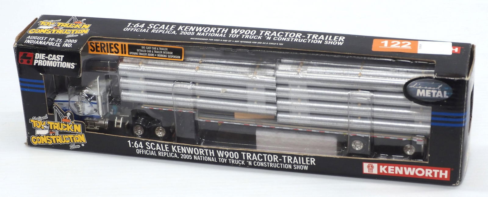 DCP "Pacific Corrugated Pipe Co." Semi: 1:64 scale DCP "Pacific Corrugated Pipe Co." Semi, 2005 National Toy Truck 'N Construction Show - NIB