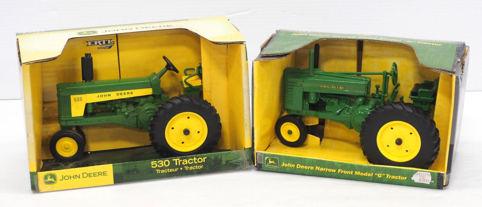 (2) John Deere Tractors: (2) 1:16 scale John Deere Tractors: 530 / G - both NIB