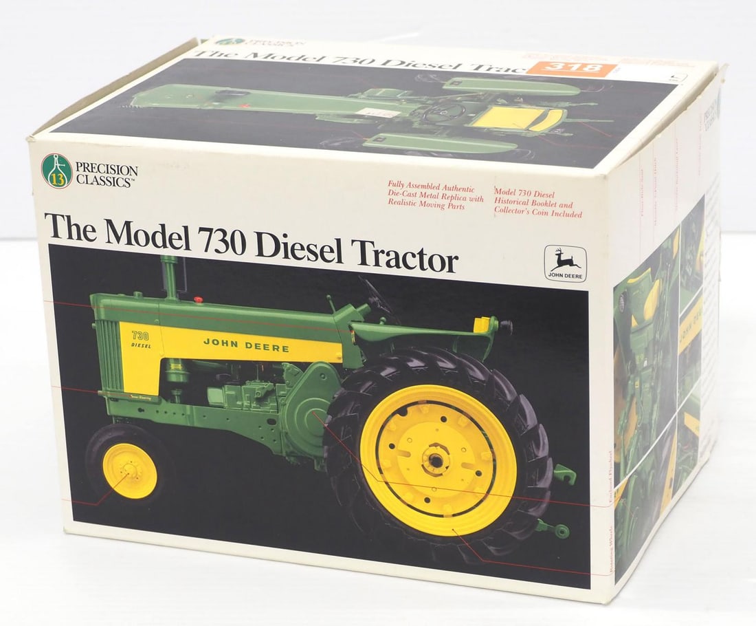 Ertl John Deere 730 Tractor: 1:16 scale Ertl John Deere 730 Tractor, Precision Classics 13 - NIB