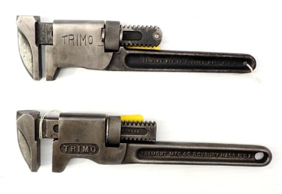 (2) Trimo screw-adjust monkey wrenches