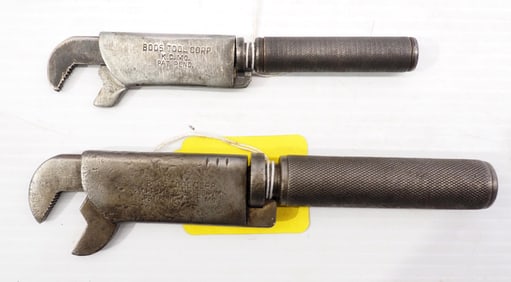 (2) Boos Tool Corp. screw-adjust nut wrenches