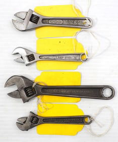 (4) Crescent-style wrenches