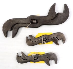 (3) Baxter adjustable S-wrenches