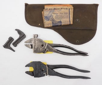 (2) Eiffel geared plier wrenches