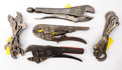 (3) Vise grip style wrenches