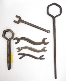 (6) Hand-forged wrenches