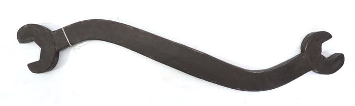 Large hand-forged? S-shaped open end wrench