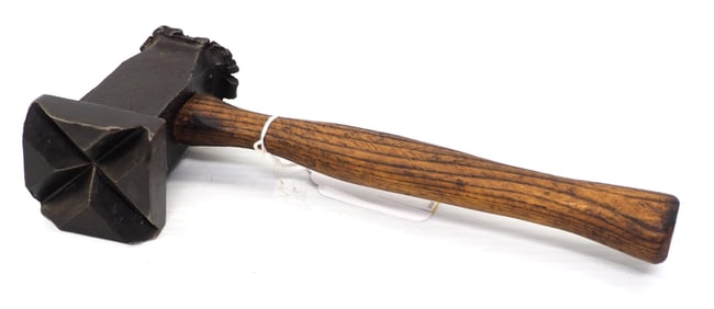 Stone drill sharpening hammer