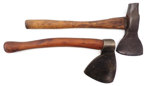 (2) Early hand-forged trade axes