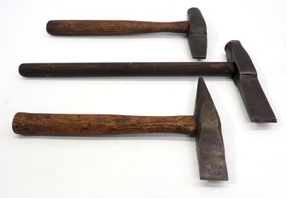 (3) Blacksmith cut-off hammers