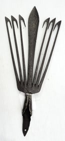 Hand-forged fish & eel spear