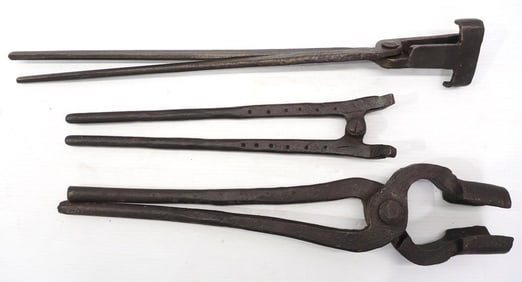(3) Blacksmith tongs