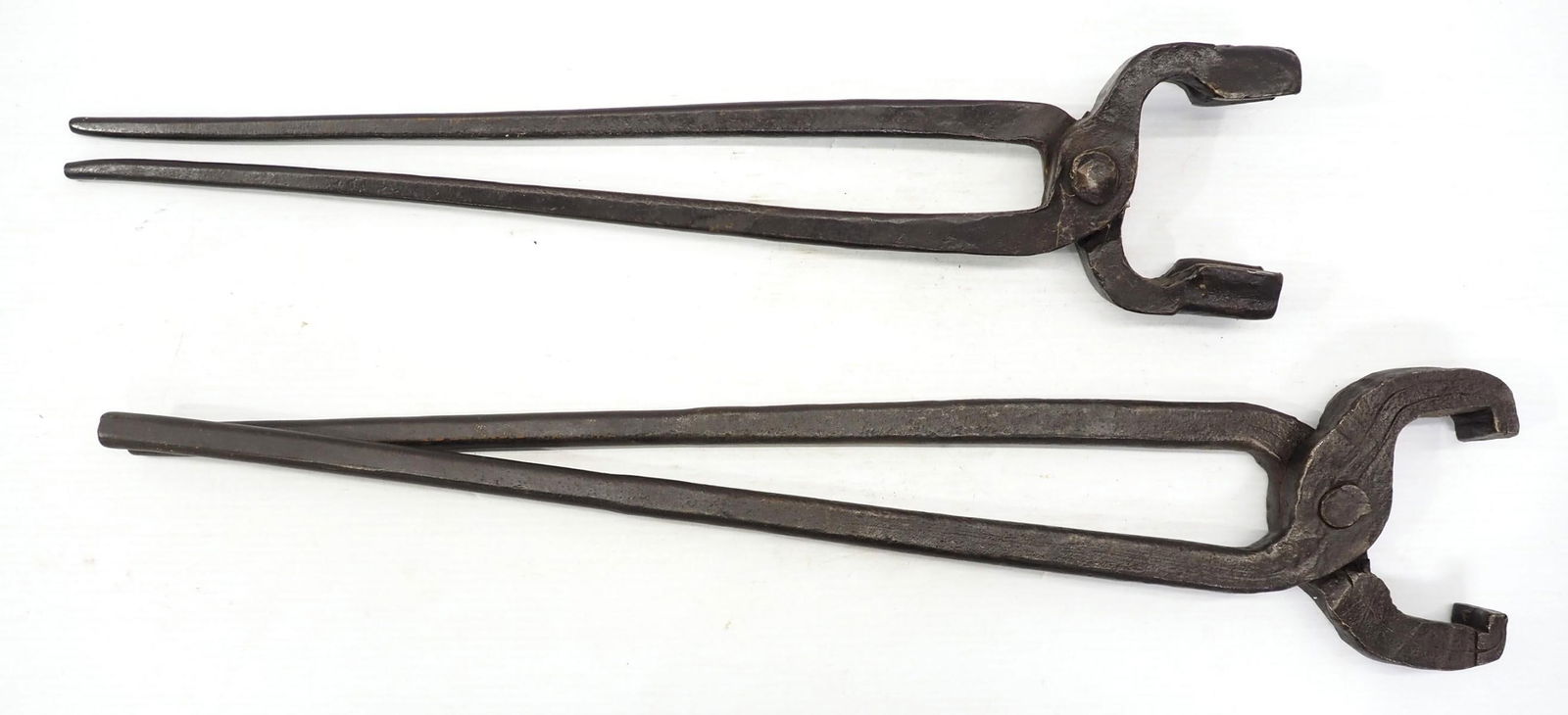 (2) Large blacksmith tongs (1 of 2)