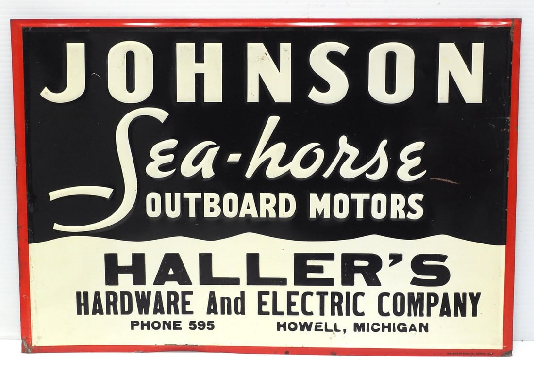 Johnson Sea Horse Outboard Motors sign (1 of 3)