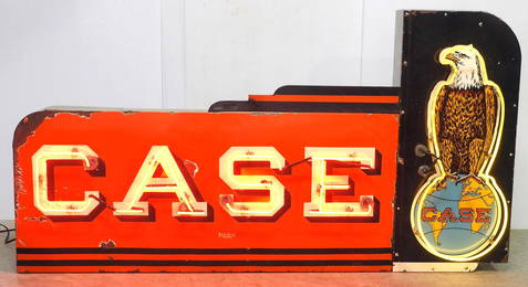 Case eagle neon sign