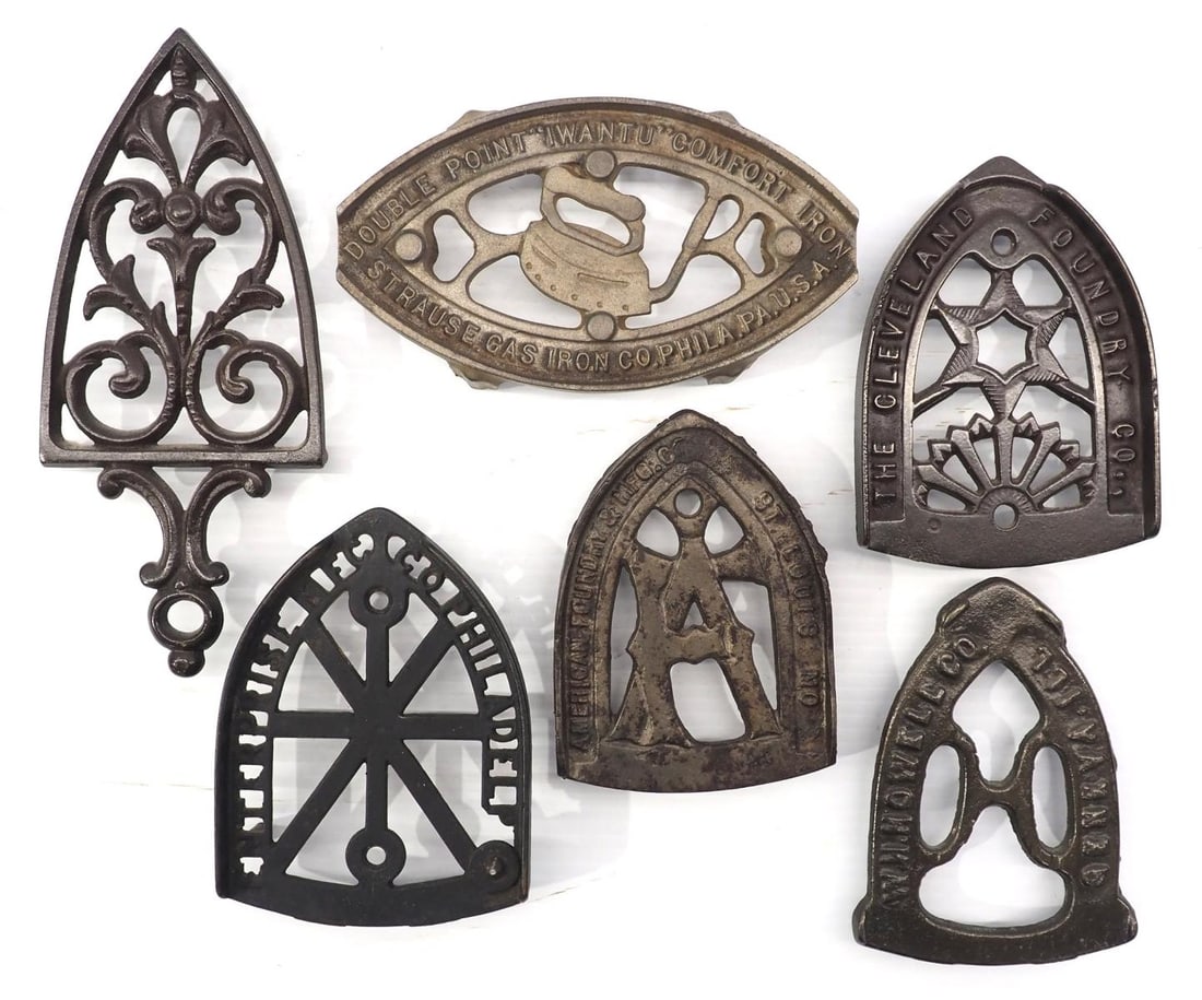 (6) Sad iron trivets (1 of 2)