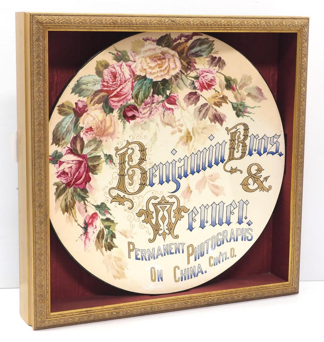 Permanent Photographs On China adv. plate (1 of 2)