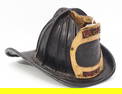 Early leather? Lieutenant firefighter helmet