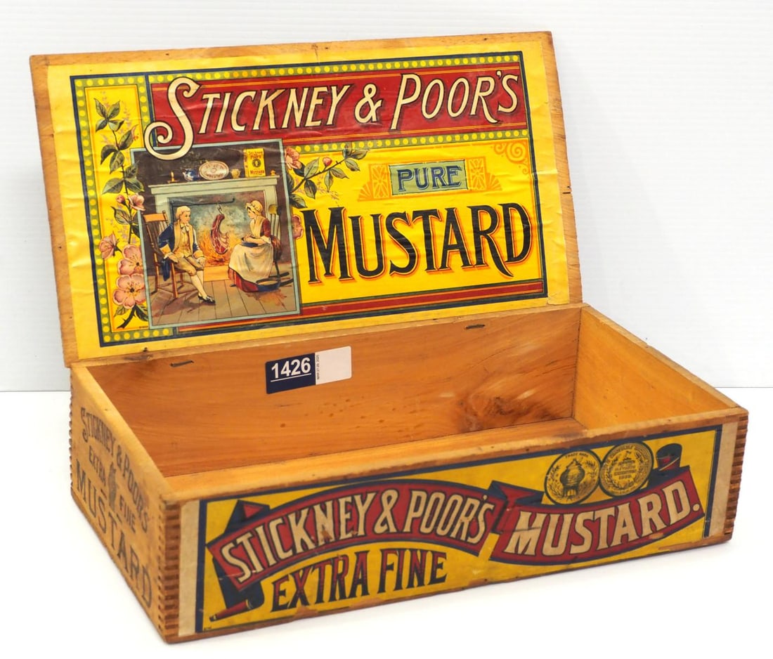 Stickney & Poor's Pure Mustard wooden box (1 of 2)