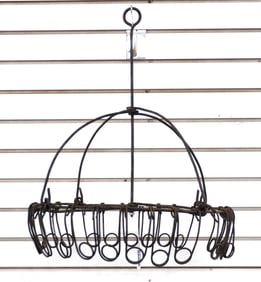 Hanging wire country store whip holder