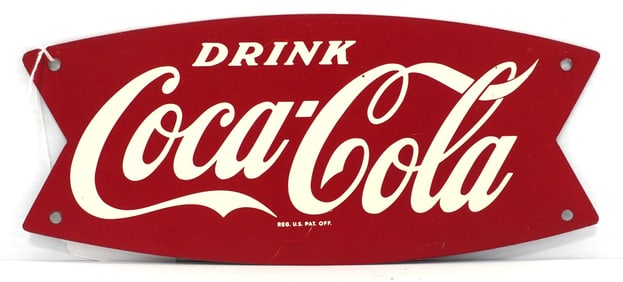 Small Coca Cola fishtail sign