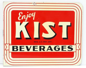 Enjoy Kist Beverages sign