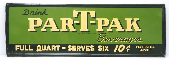 Par-T-Pak Beverages sign