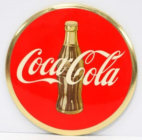 Coca Cola stand-up sign