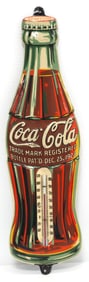 Coca Cola bottle thermometer