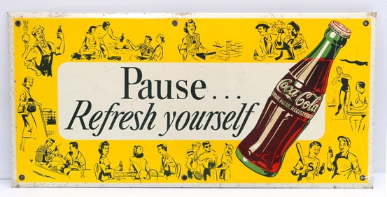 Coca Cola, Refresh Yourself sign