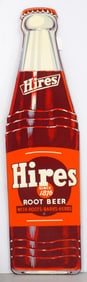 Hires Root Beer bottle sign