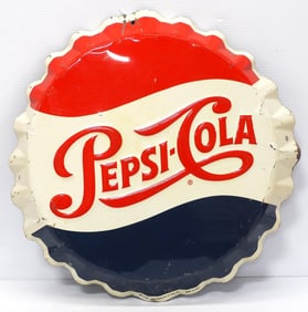 Pepsi Cola bottle cap sign