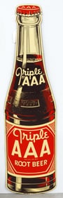 Triple AAA Root Beer bottle sign