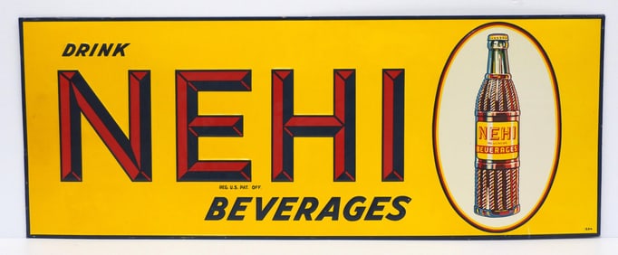 Drink Nehi Beverages sign