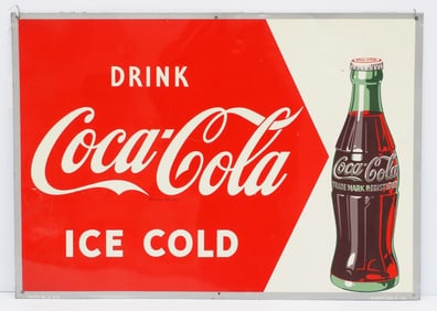 Drink Coca Cola Ice Cold sign