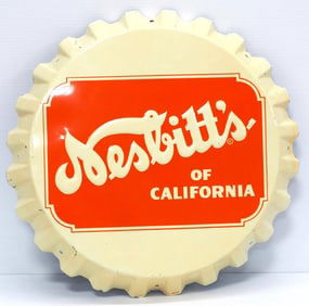 Nesbitt's of California bottle cap sign