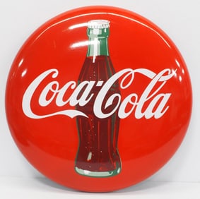 Coca Cola button sign