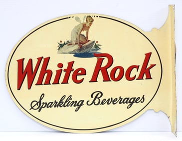 White Rock Beverage sign