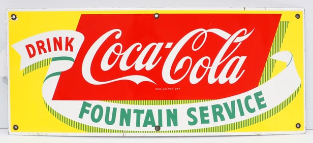 Coca Cola Fountain Service sign