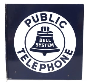 Bell System Public Telephone sign