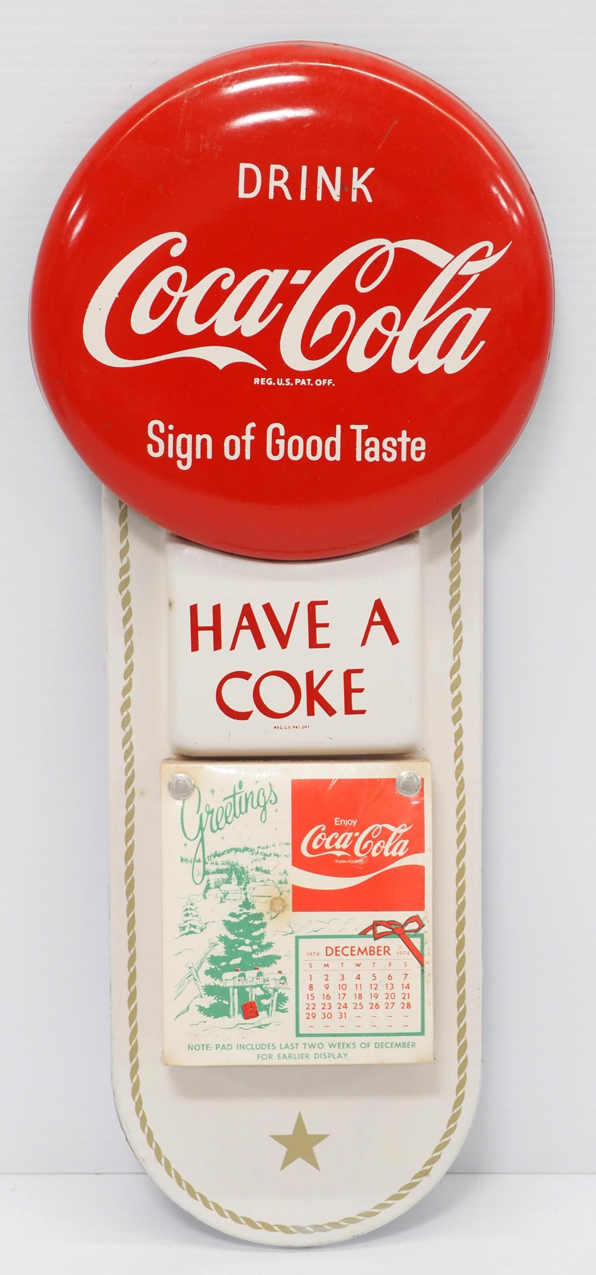 Coca Cola, Sign of Good Taste calendar (1 of 3)