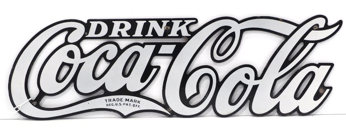 Coca Cola die-cut sign