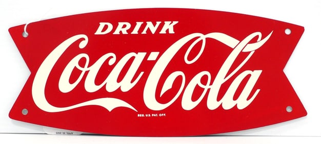 Drink Coca Cola fishtail sign