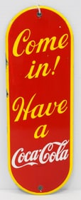 Coca Cola door sign