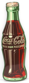 Coca Cola bottle-shaped sign