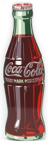 Coca Cola bottle-shaped sign